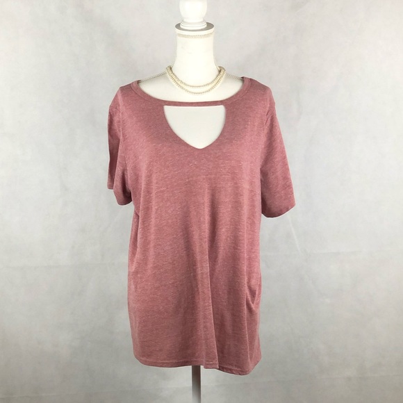 Lane Bryant Tops - Lane Bryant Sz 18/20 Key Hole Mauve
